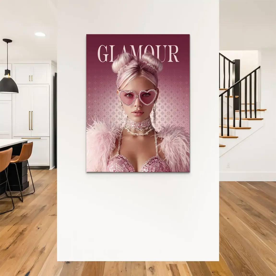 Glamour Lady Alu Dibond Bild