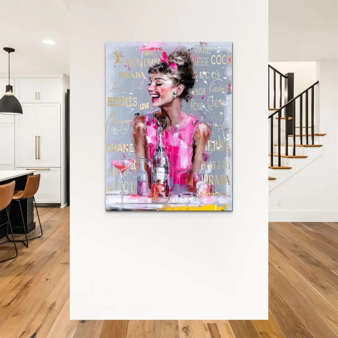 Audrey Pop Couture Alu Dibond Bild