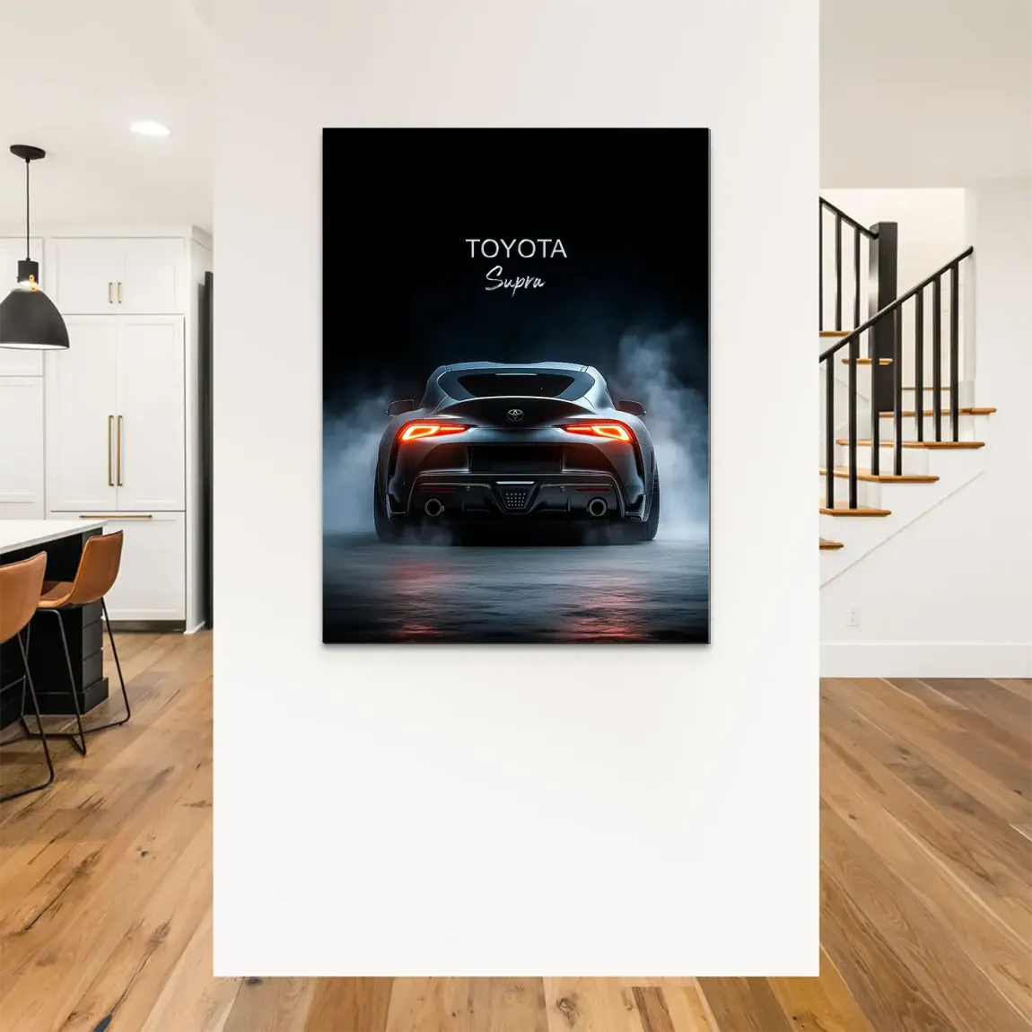 Toyota Supra Art Alu Dibond Bild