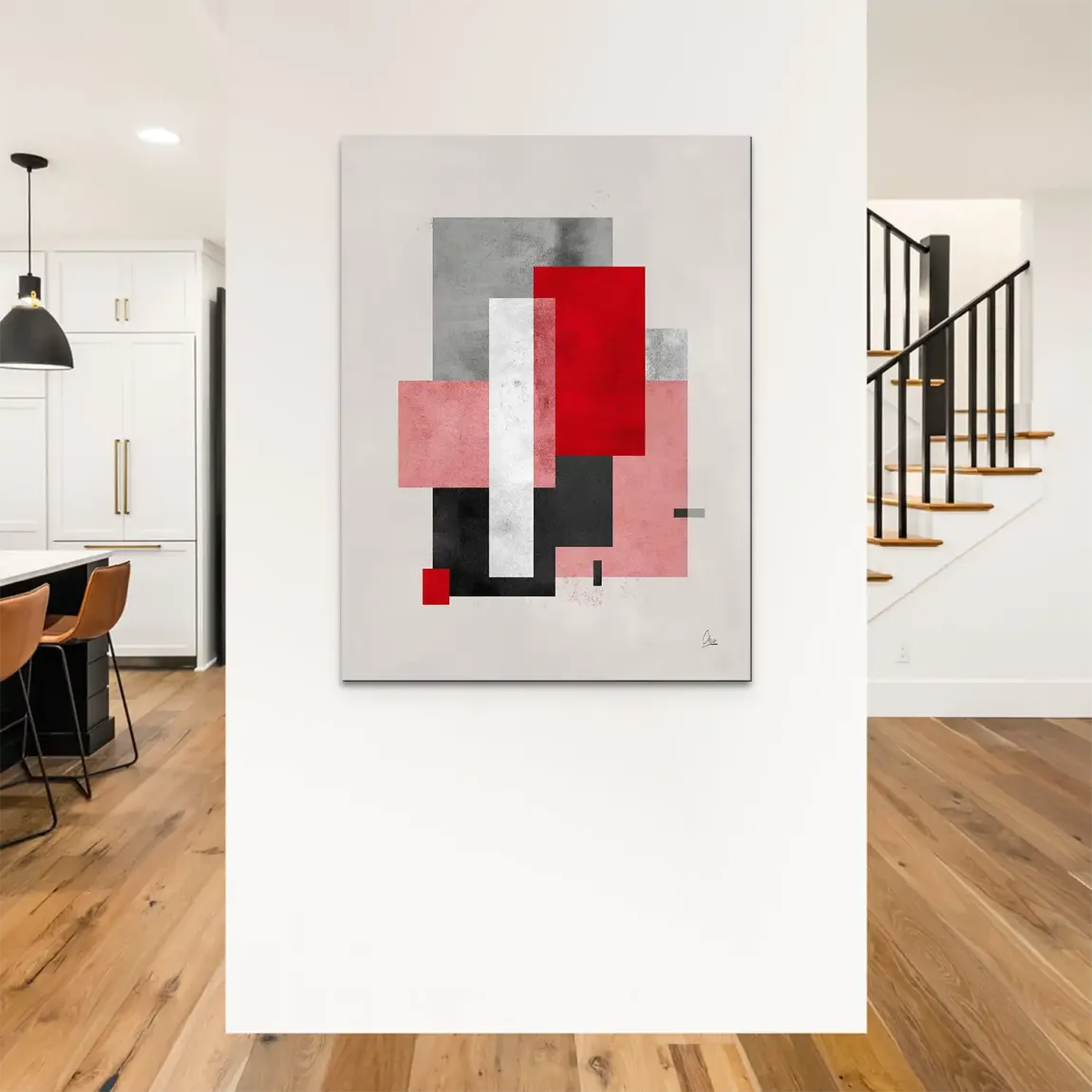 Geometric Aura Alu Dibond Bild