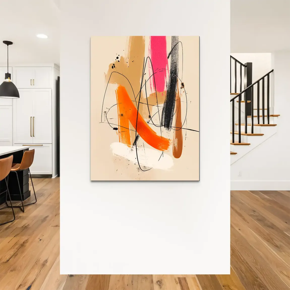 Freie Dynamik Abstrakt Alu Dibond Bild