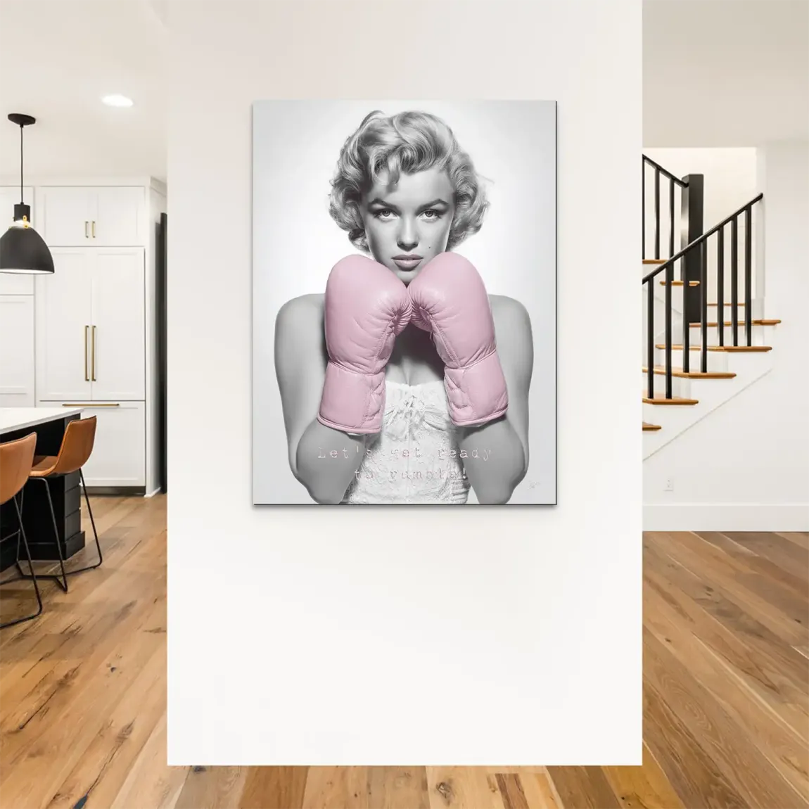 Boxing Marilyn Monroe Alu Dibond Bild