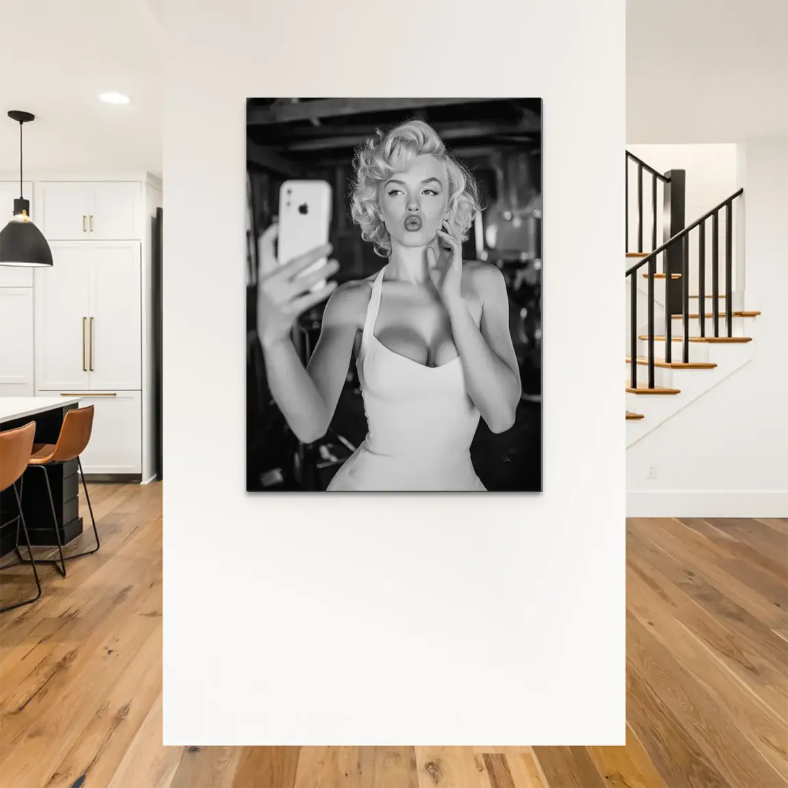 Marilyn Monroe Selfie Alu Dibond Bild