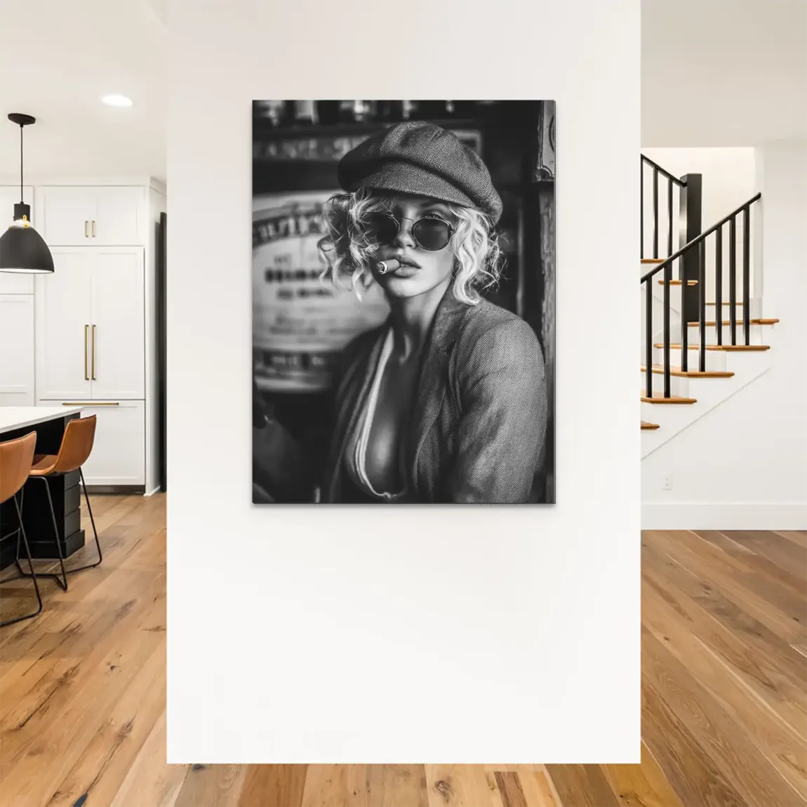 Smoked Confidence Noir Alu Dibond Bild