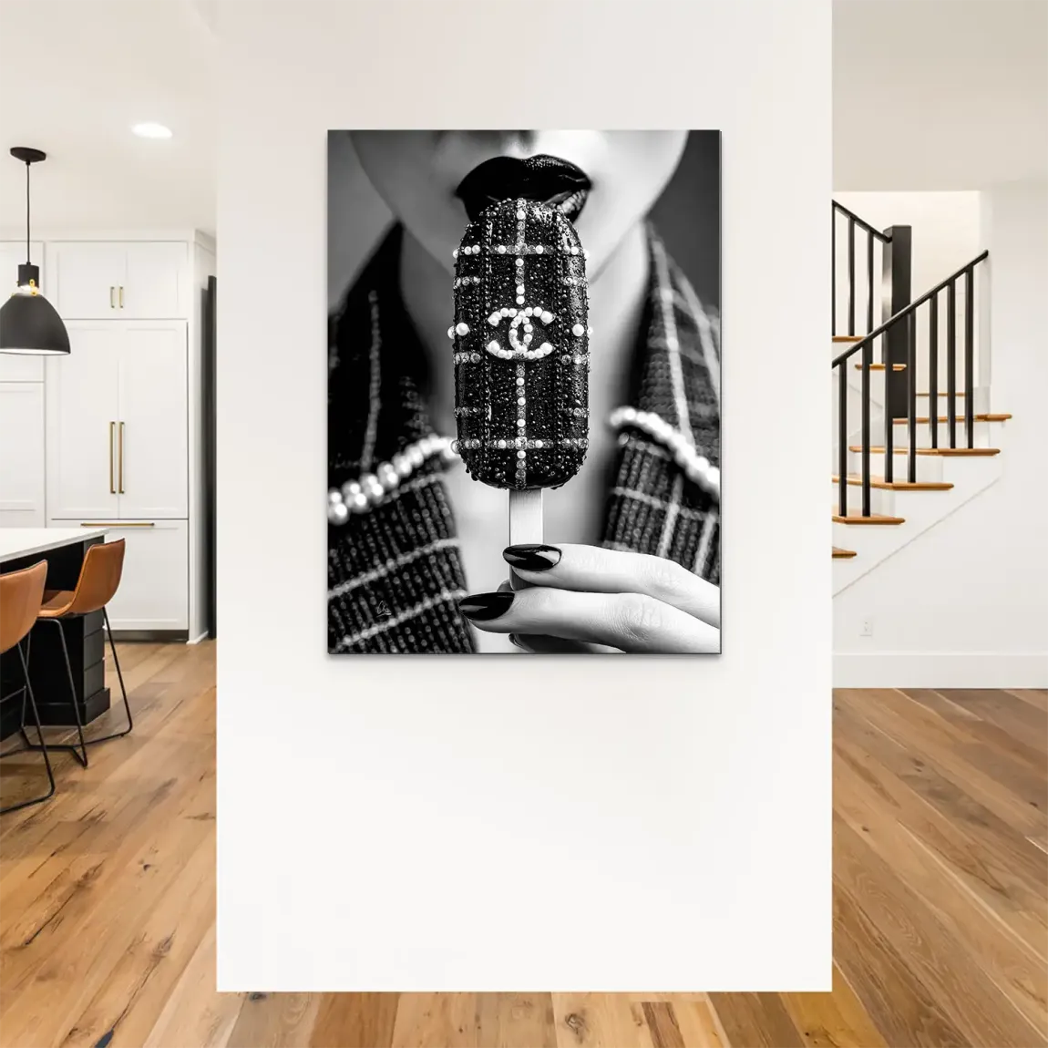 Noir Ice Couture Chanel Alu Dibond Bild