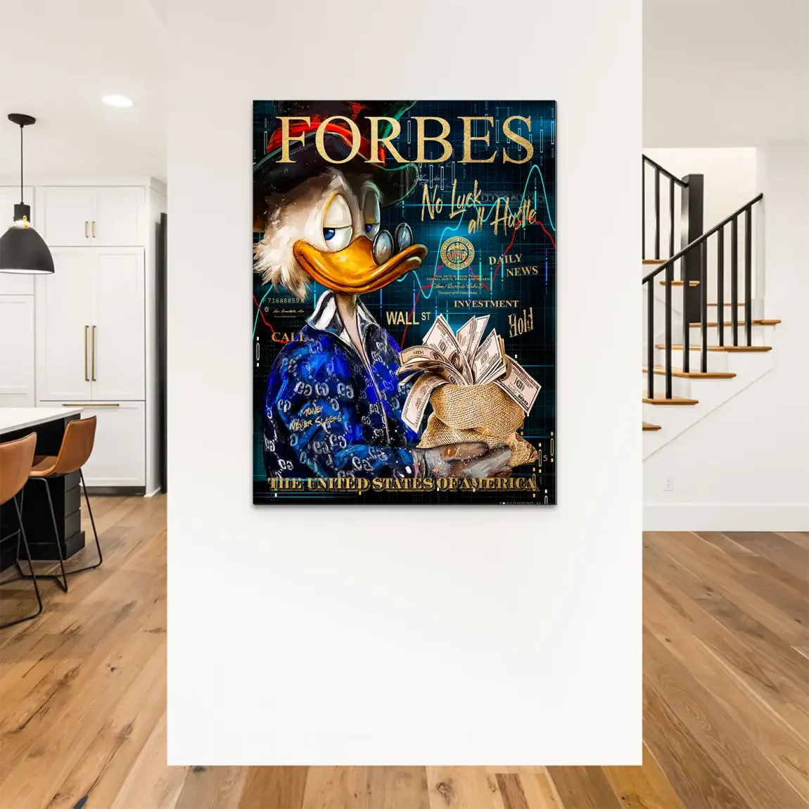 Dogobert Money Empire Alu Dibond Bild
