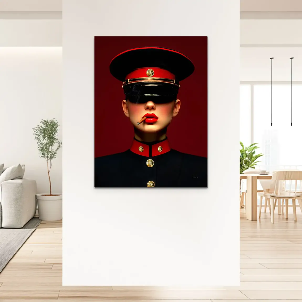 Russian Girl Alu Dibond Bild