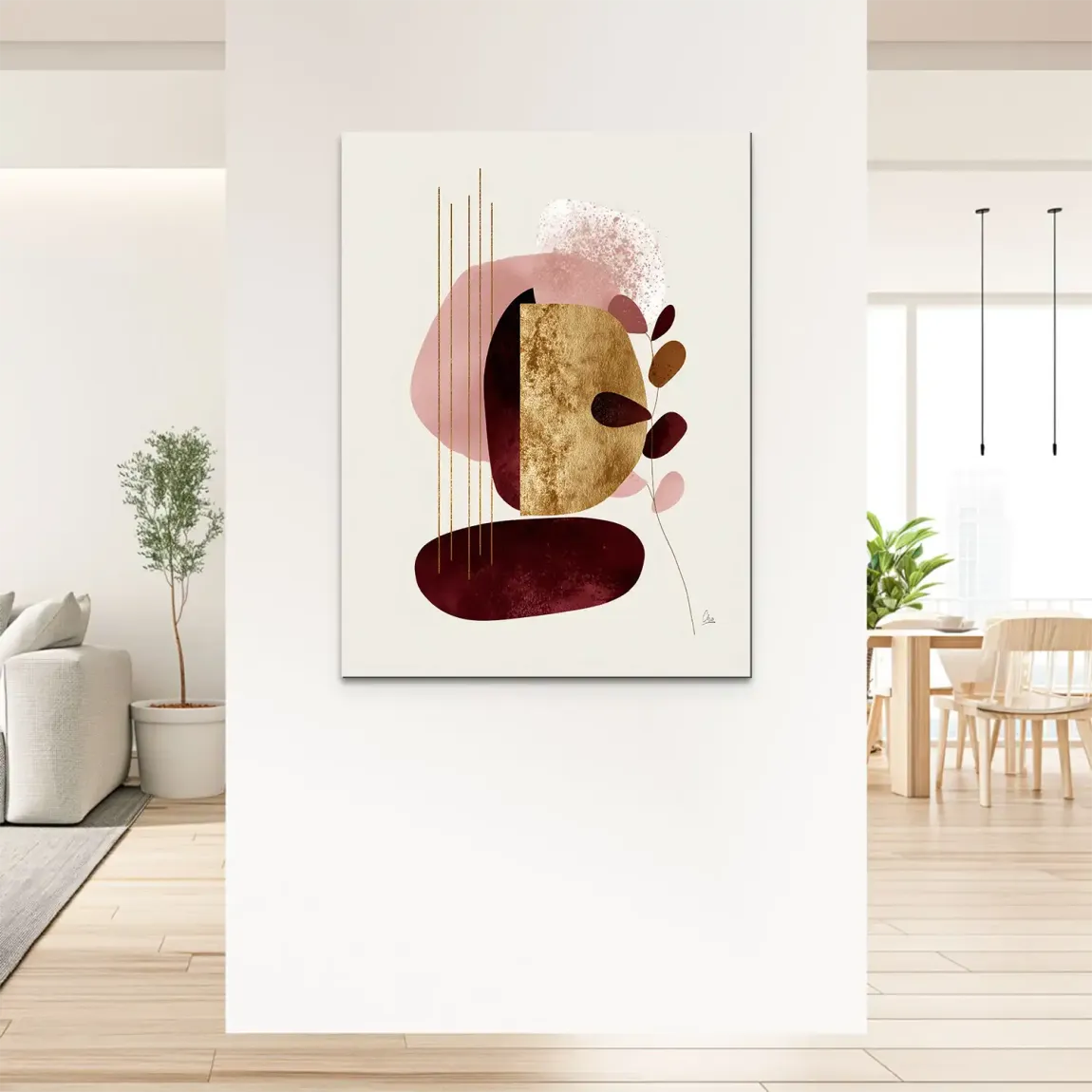 Velvet Shape Alu Dibond Bild