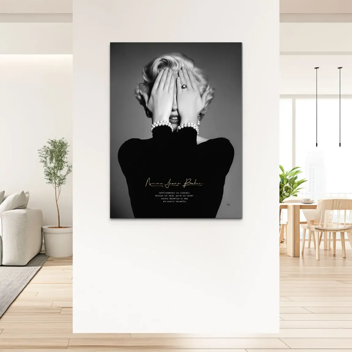Marilyn Monroe Norma Jeane Alu Dibond Bild