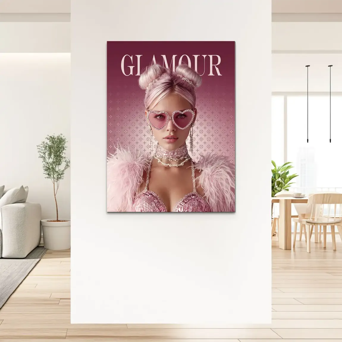 Glamour Lady Alu Dibond Bild