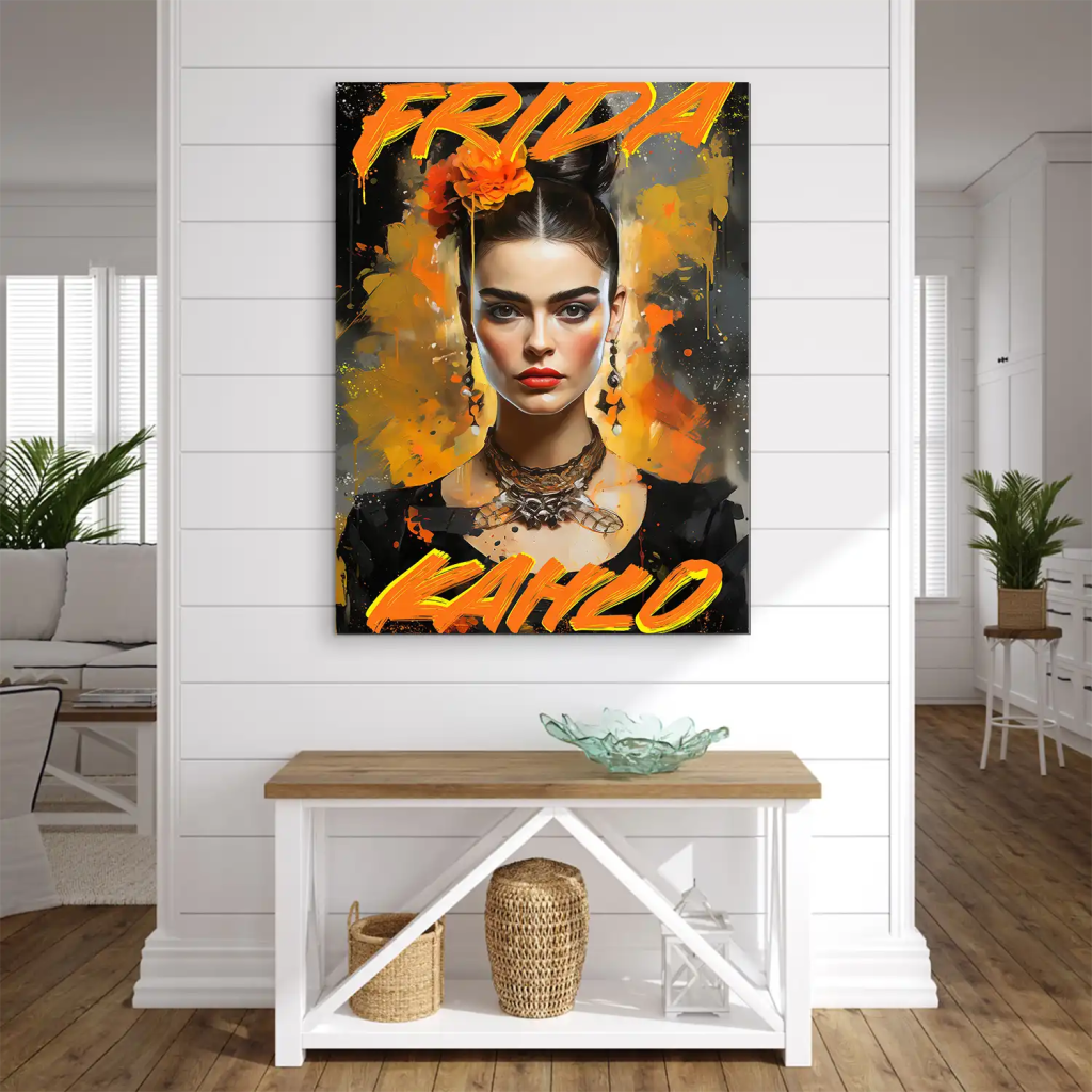 Frida Street Art AluDibond Bild INGALERIE