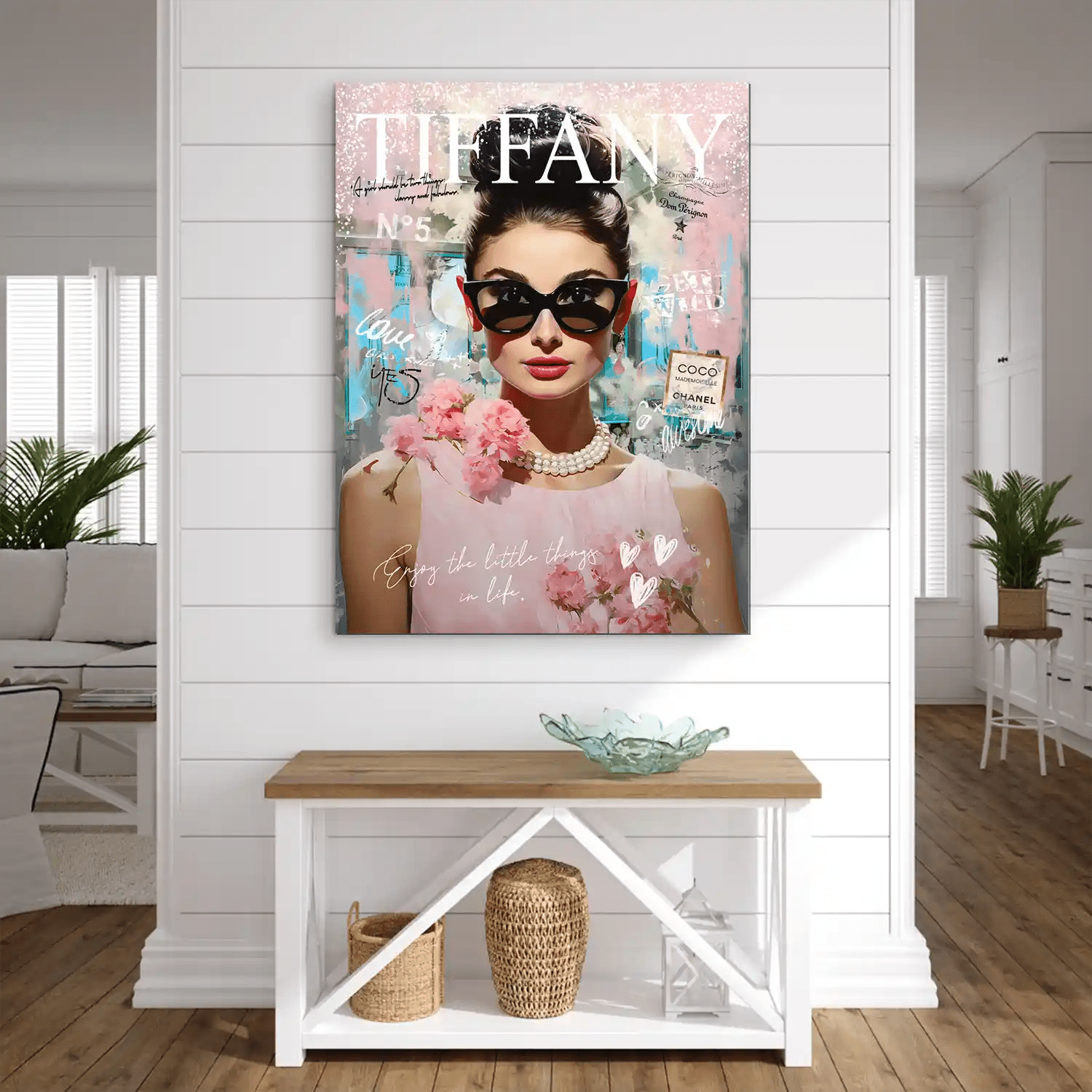 Audrey Nr.5 Pop Art AluDibond Bild INGALERIE