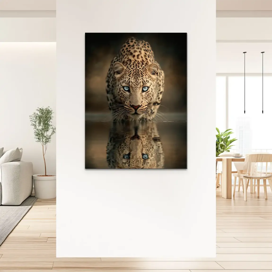 Silent Leopard Alu Dibond Bild