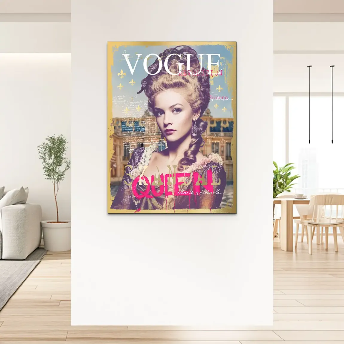 Marie Antoinette Vogue Alu Dibond Bild
