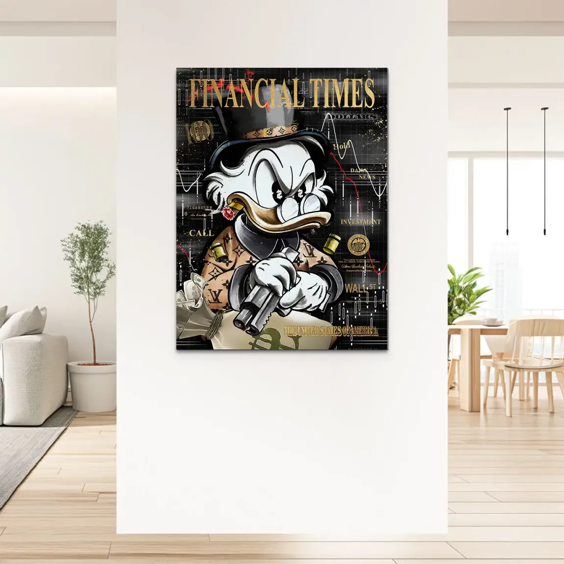 Financial Empire Duck Alu Dibond Bild