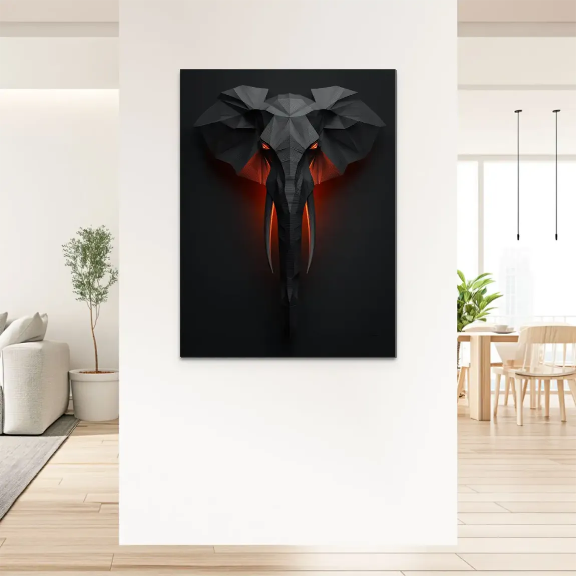 Mystischer Elefant Alu Dibond Bild