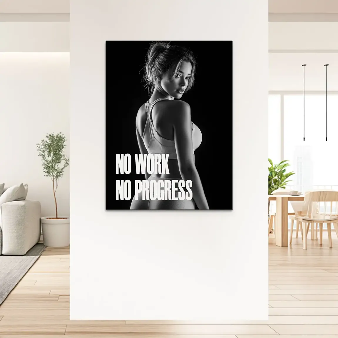 Progress Training Alu Dibond Bild