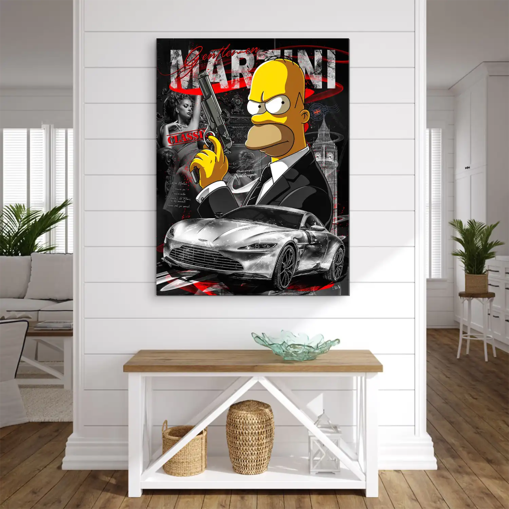 Homer Bond Style AluDibond Bild INGALERIE