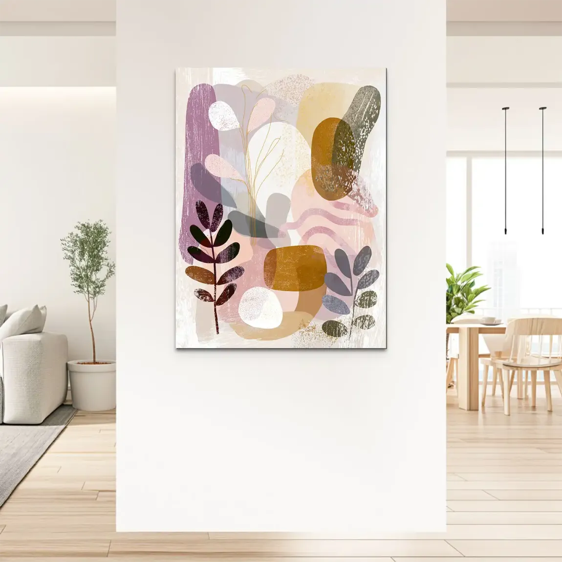 Soft Harmony Abstrakt Alu Dibond Bild