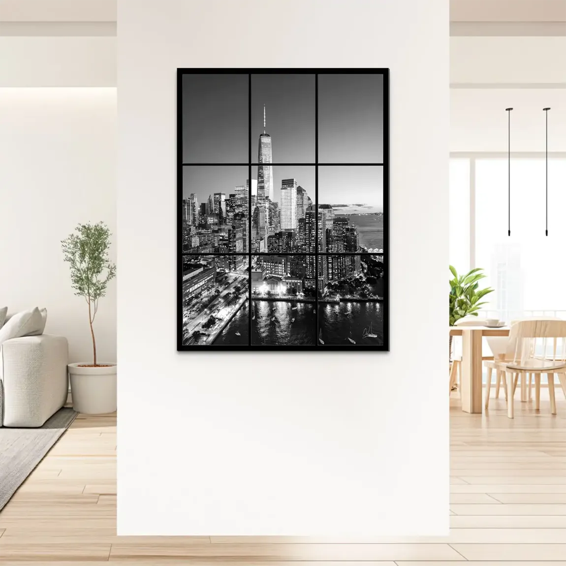 City Lights New York Alu Dibond Bild