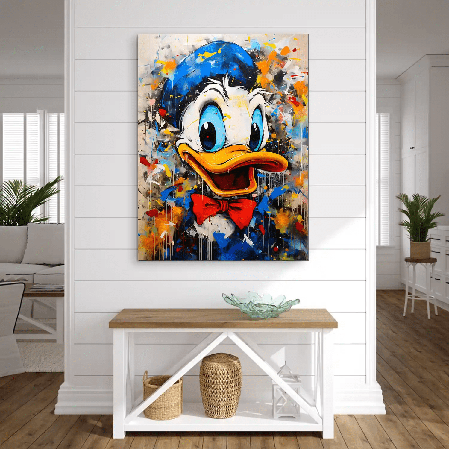 Donald Abstrakt Style AluDibond Bild INGALERIE