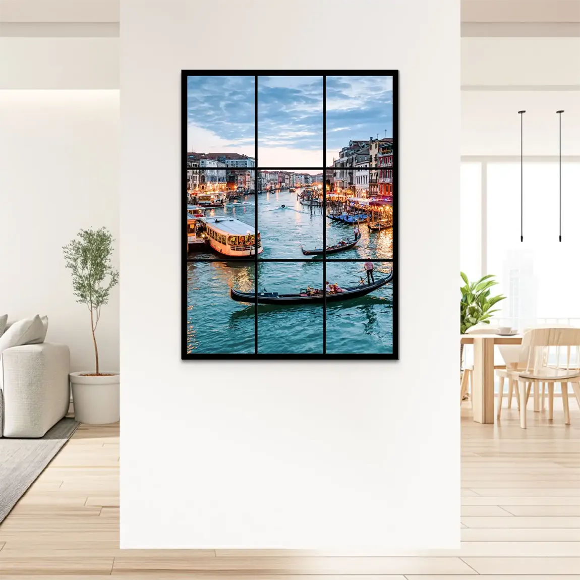 Lichter von Venedig Alu Dibond Bild