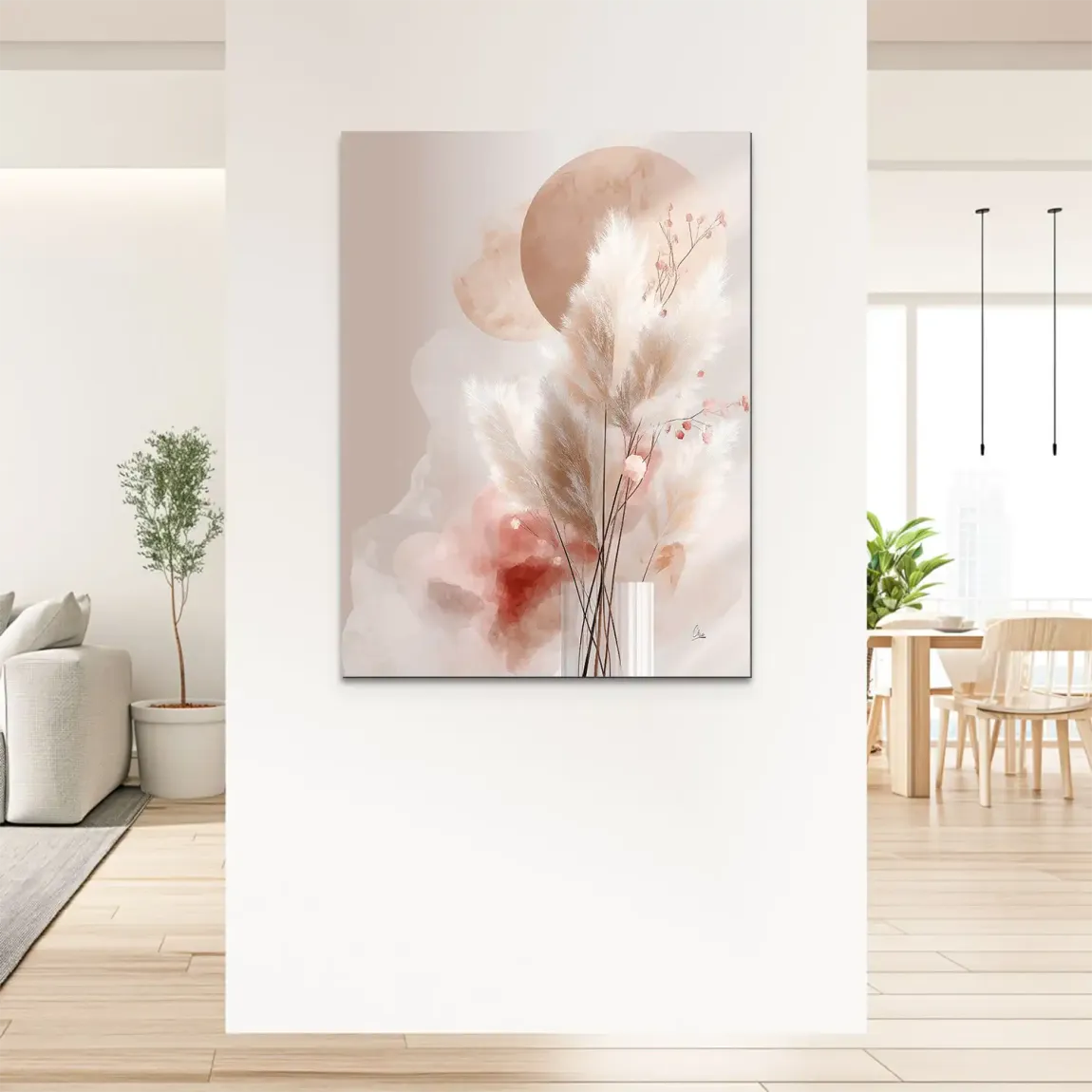 Amber Fields Alu Dibond Bild