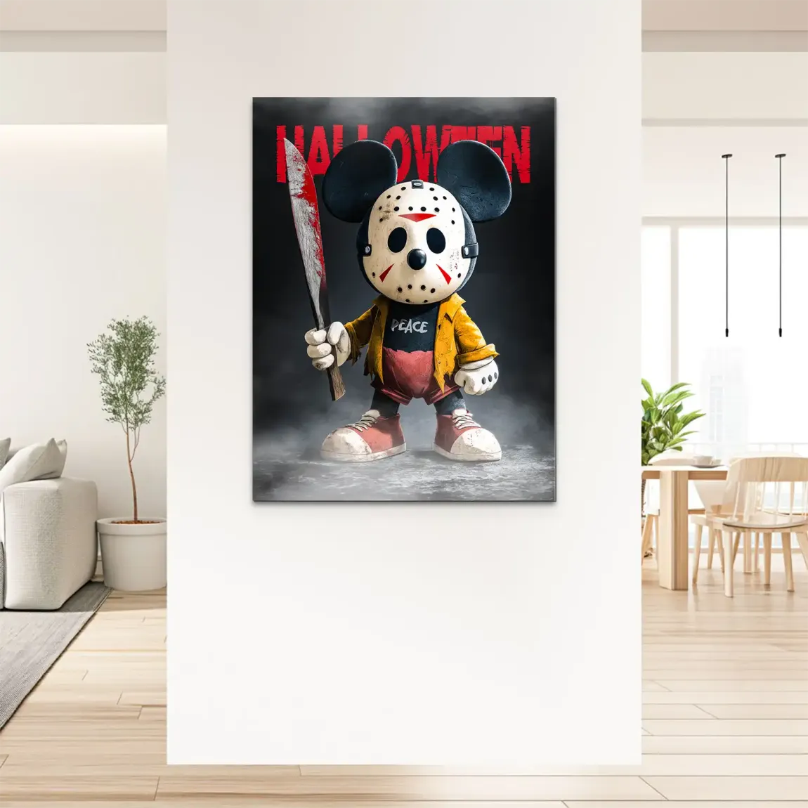 Midnight Micky Mouse Alu Dibond Bild