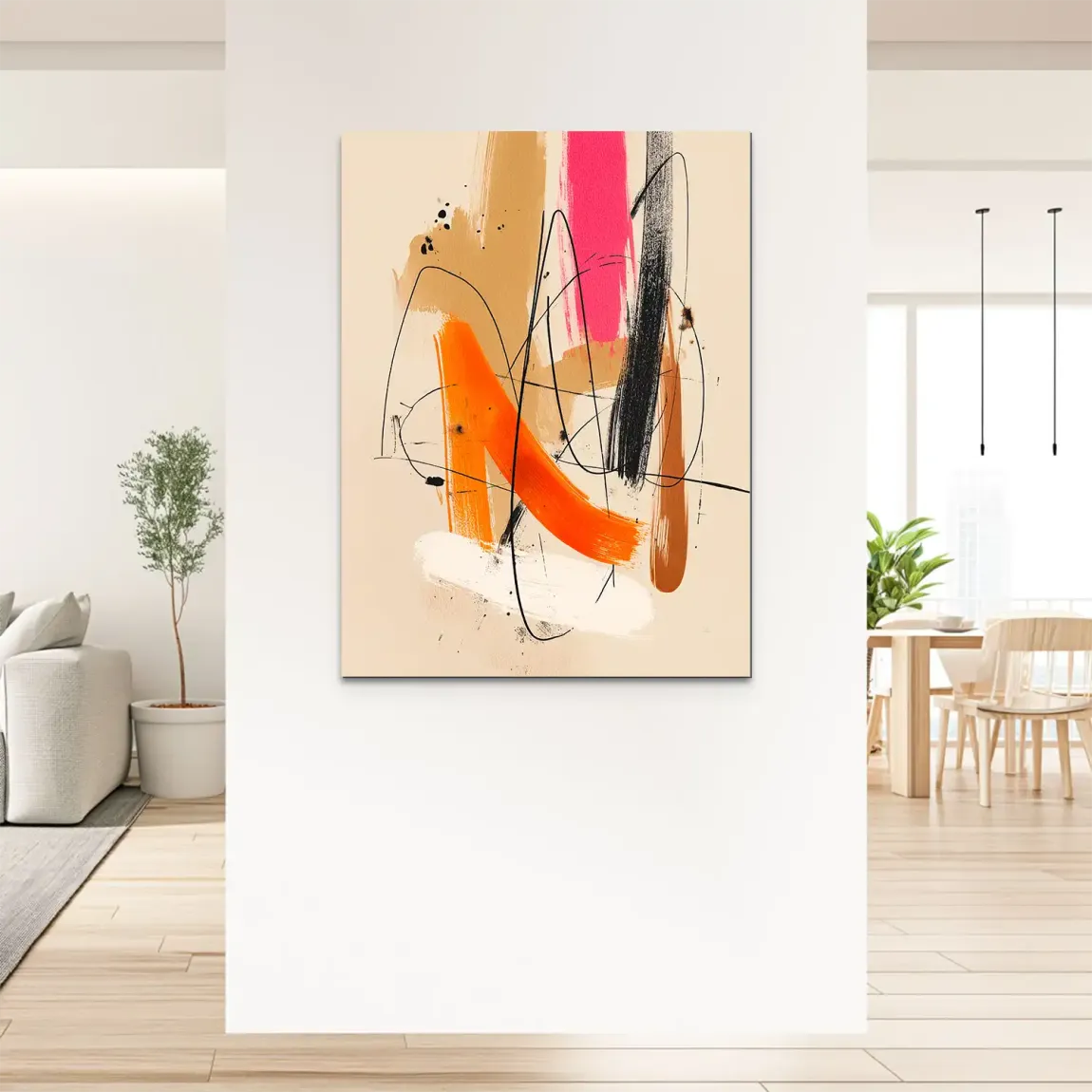 Freie Dynamik Abstrakt Alu Dibond Bild