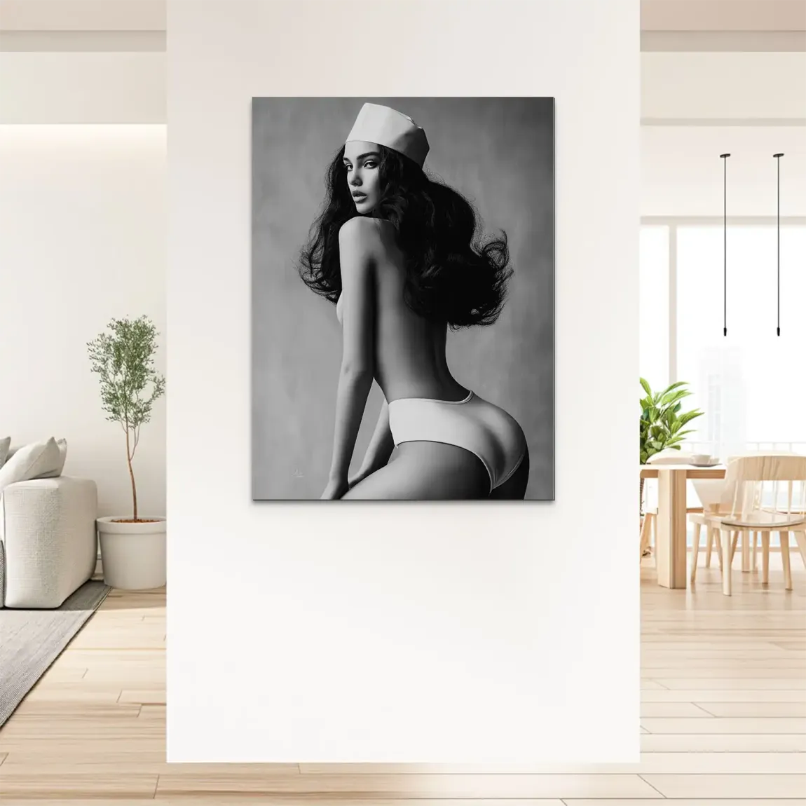 Noir Beauty Style Alu Dibond Bild