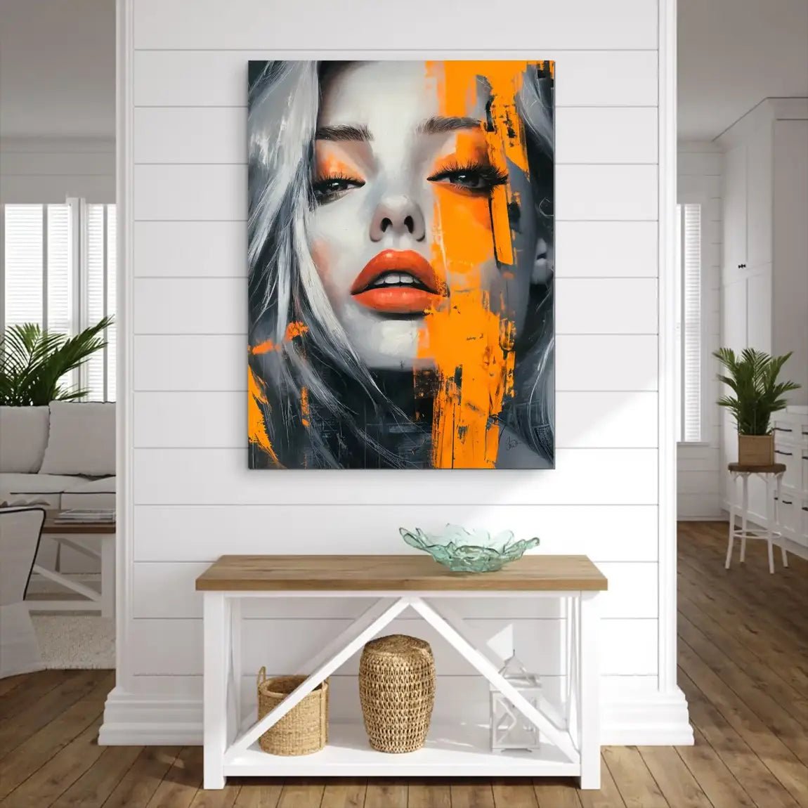 Orange Beauty Alu Dibond Bild INGALERIE