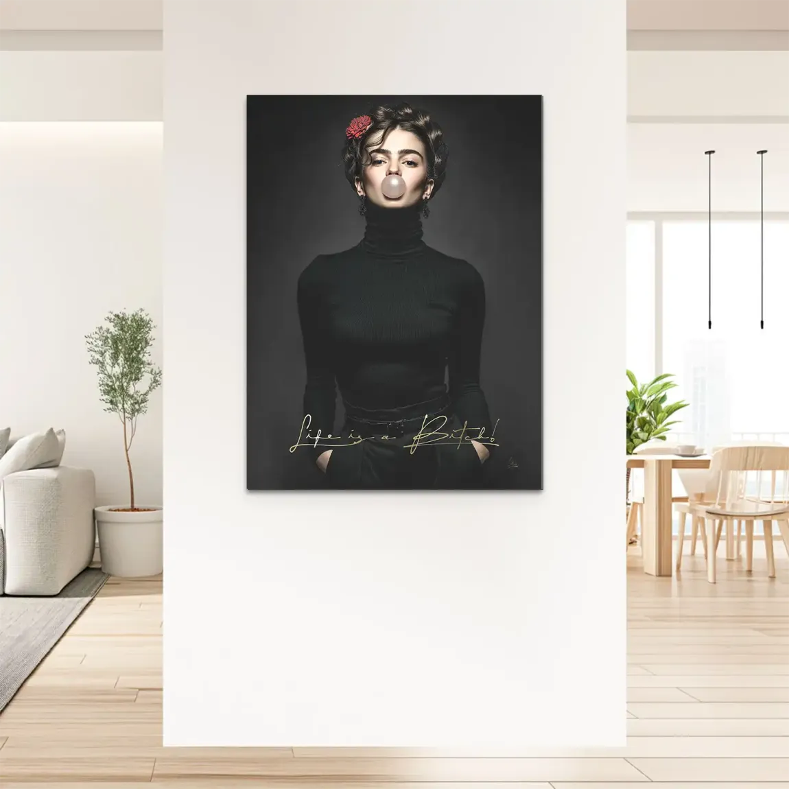 Frida Kahlo Rebell Alu Dibond Bild