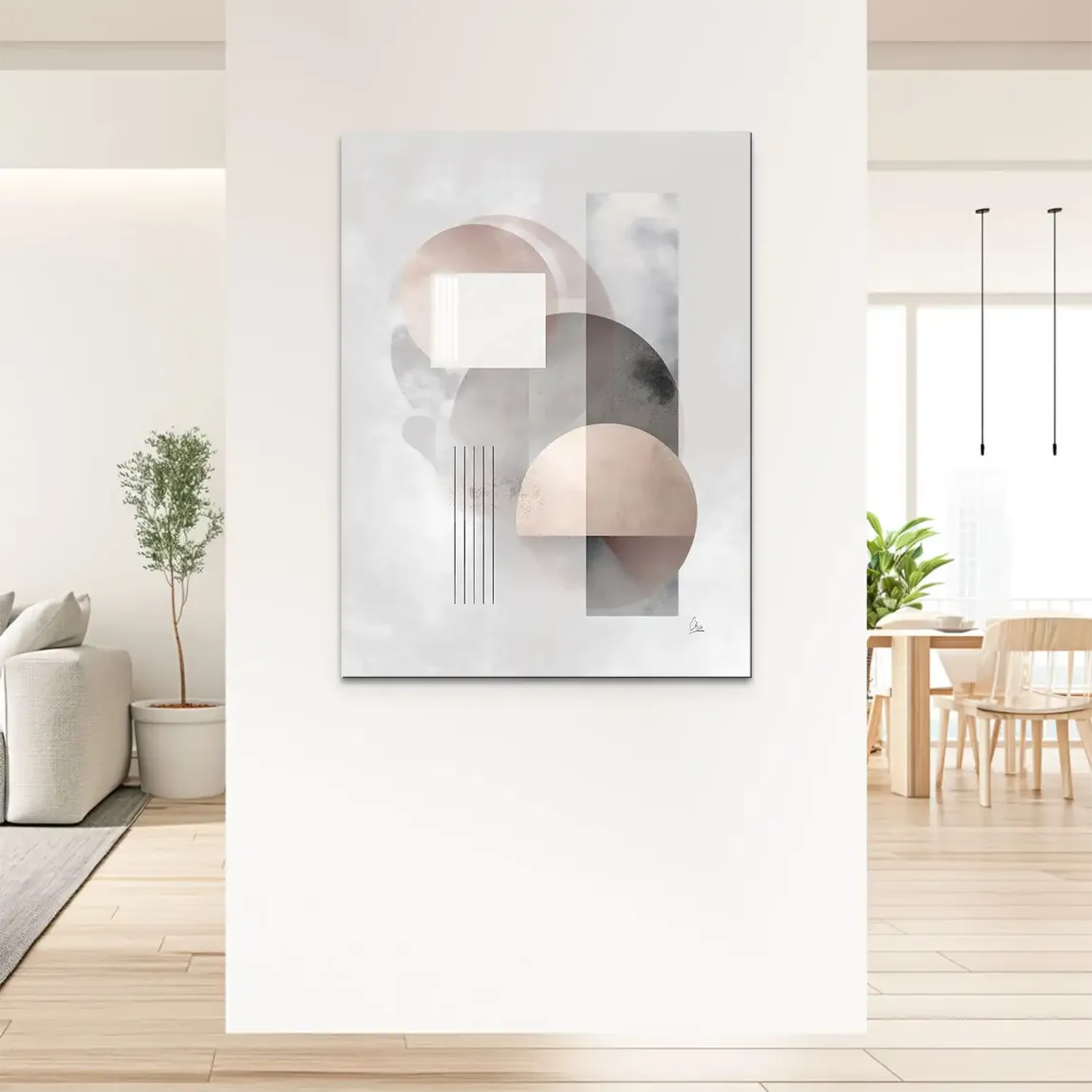 Soft Circles Alu Dibond Bild