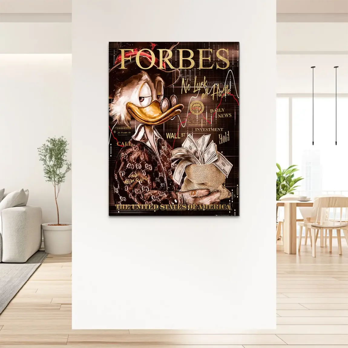 Mr Money Forbes Alu Dibond Bild