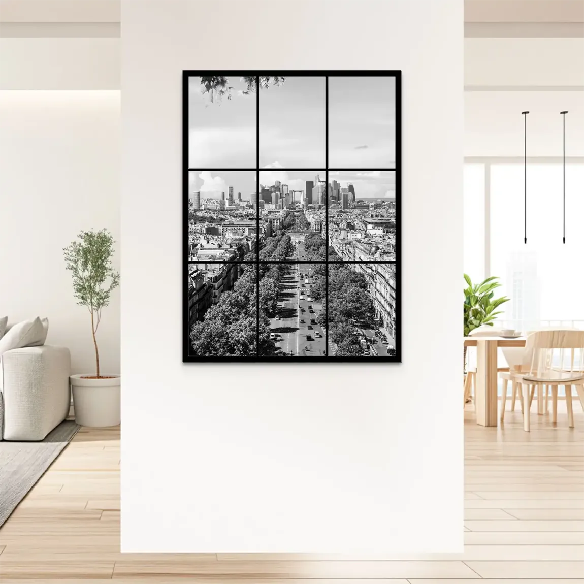 Skyline Avenue Paris Alu Dibond Bild