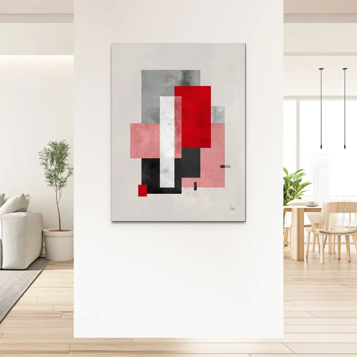 Geometric Aura Alu Dibond Bild