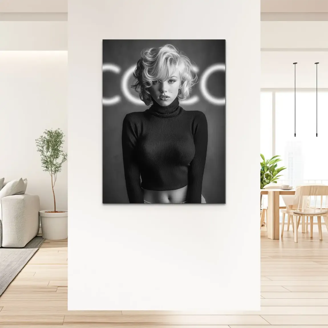 Marilyn Coco Glamour Alu Dibond Bild