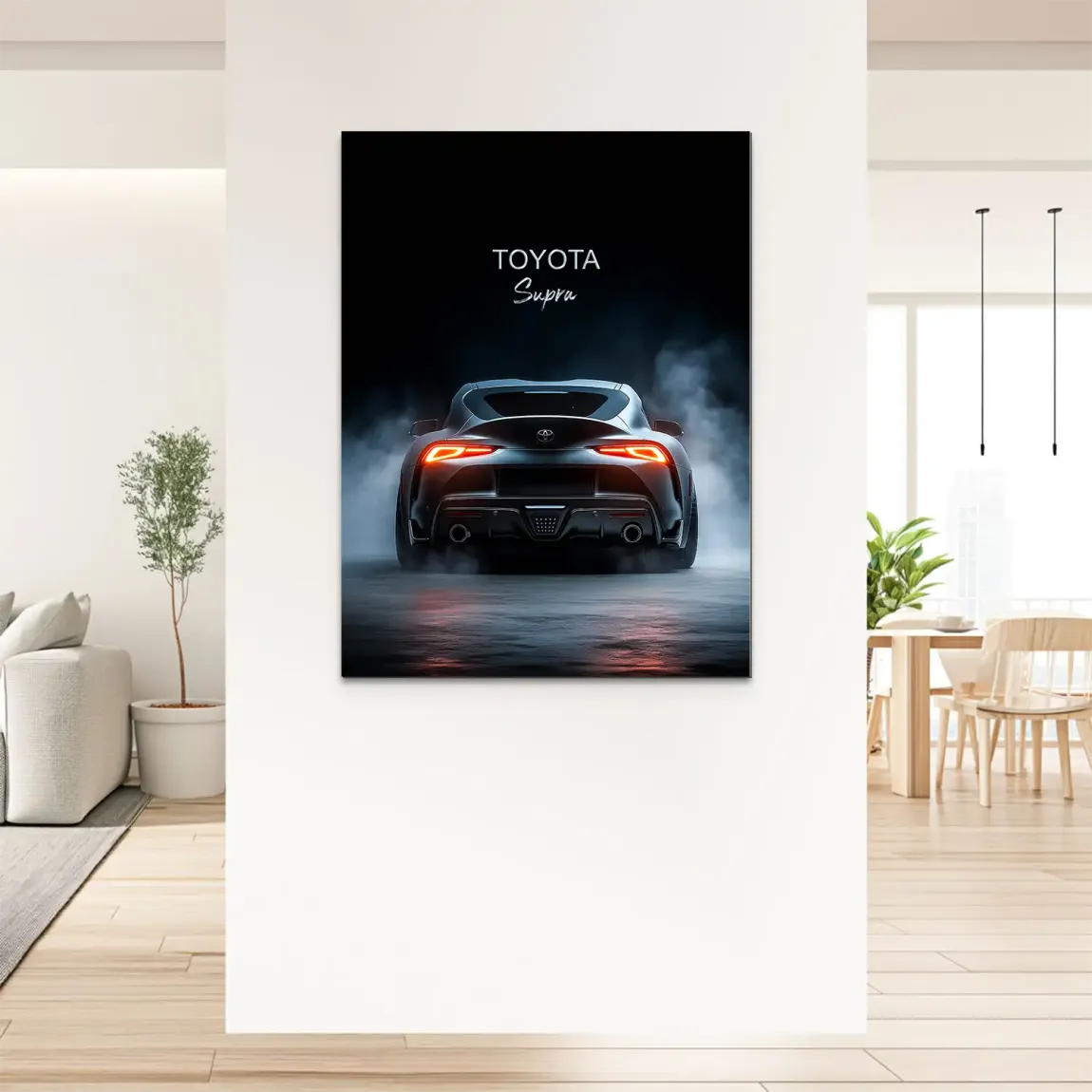 Toyota Supra Art Alu Dibond Bild