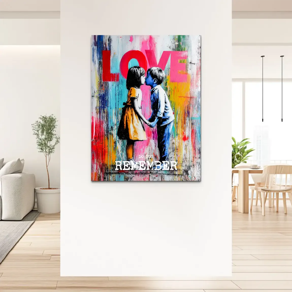 First Kiss Alu Dibond Bild