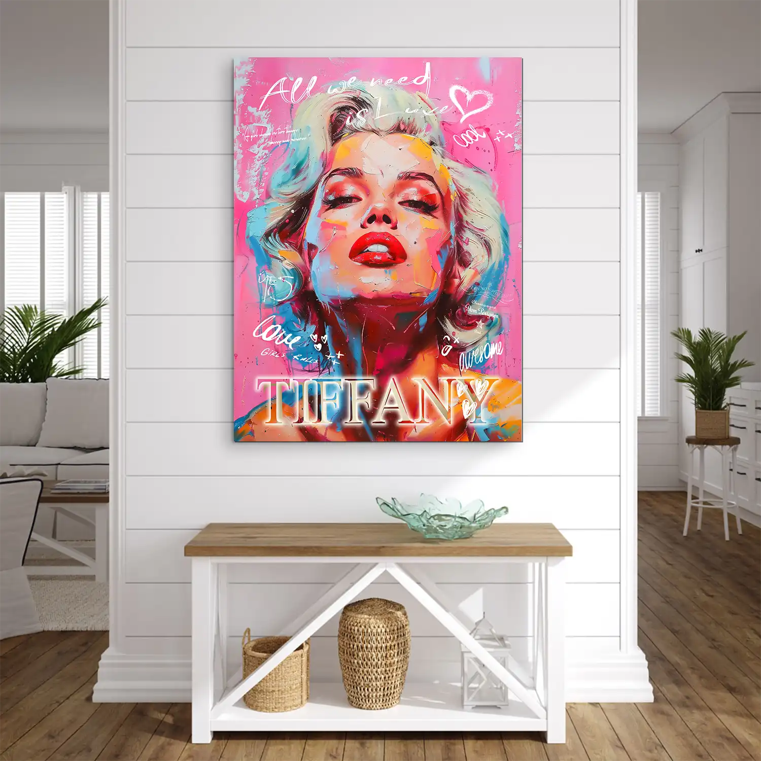 Marilyn Tiffany AluDibond Bild INGALERIE