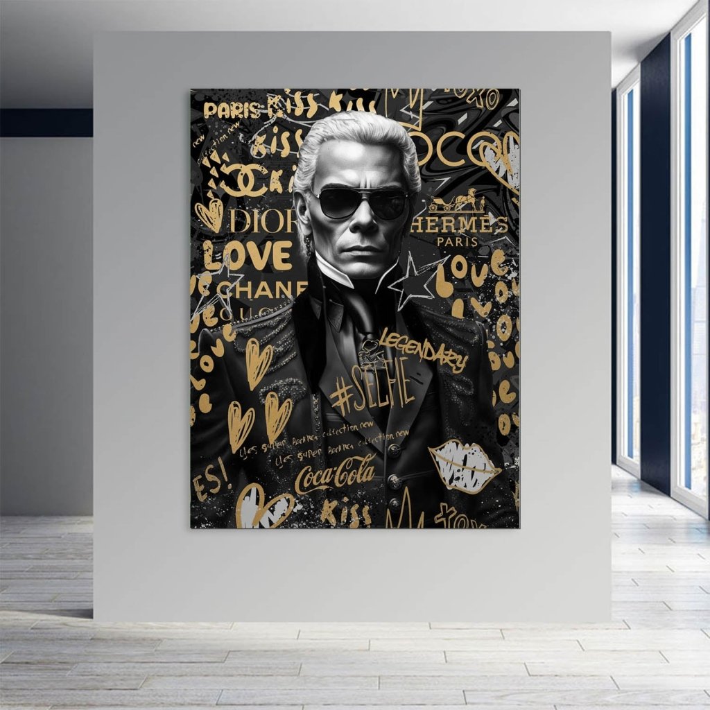 Karl Fashion Pop Art AluDibond Bild INGALERIE