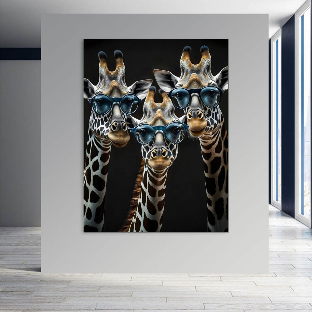 Die Drei Giraffen AluDibond Bild INGALERIE