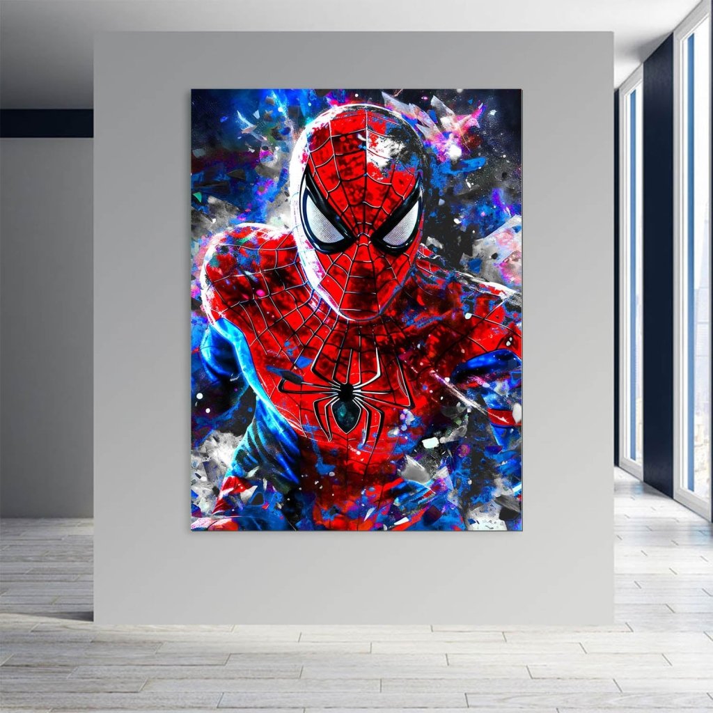 Spiderman Abstrakt Style Aludibond Bild INGALERIE