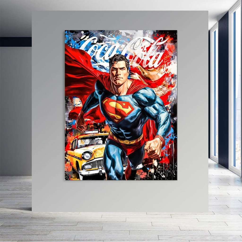 Pop Art Aludibond Bild Superman New York INGALERIE