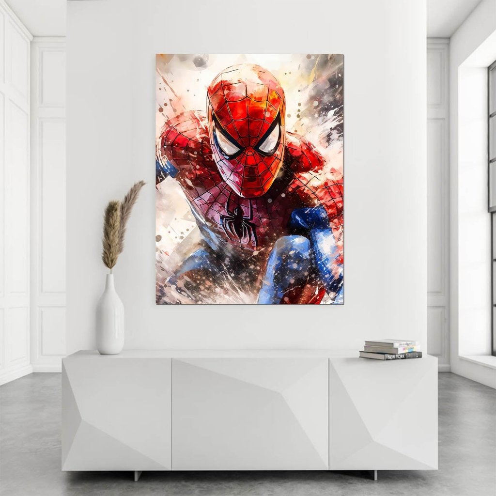 Pop Art Aludibond Bild Spiderman Abstrakt INGALERIE