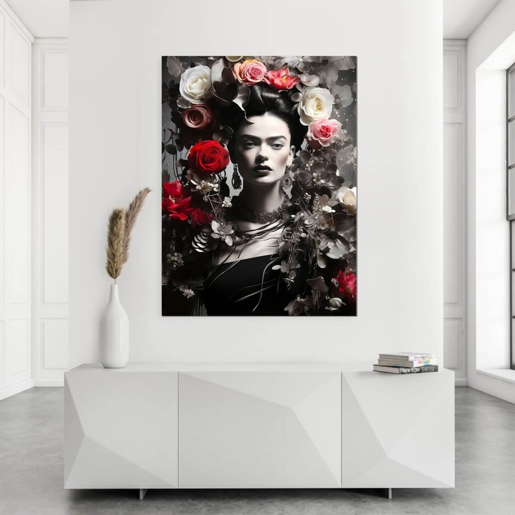 Frida Kahlo Modern Style AluDibond Bild INGALERIE