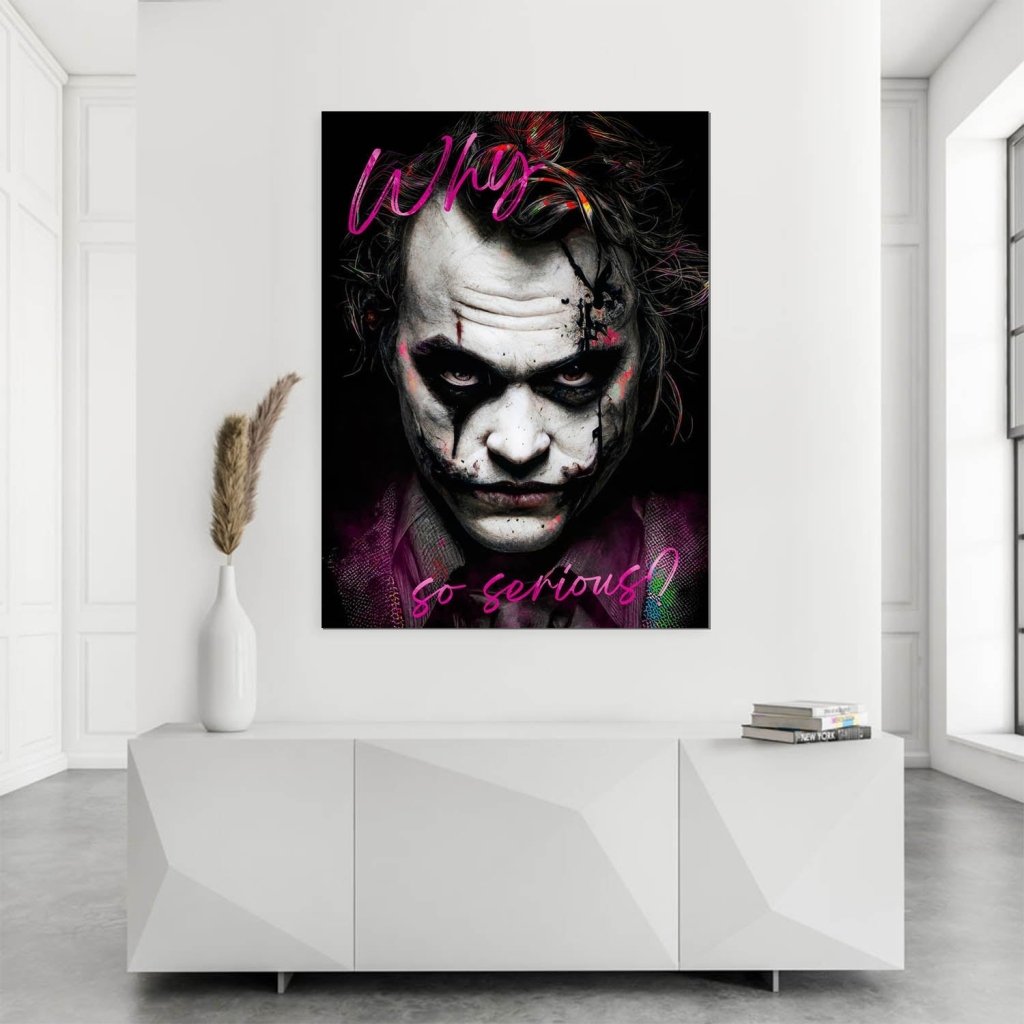 Joker Serious Style AluDibond Bild INGALERIE