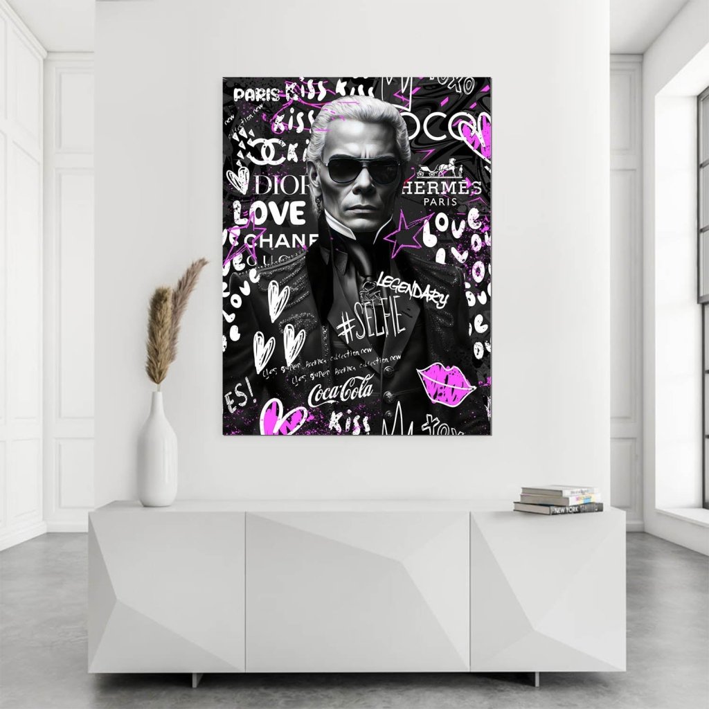 Karl Pop Art Style AluDibond Bild INGALERIE