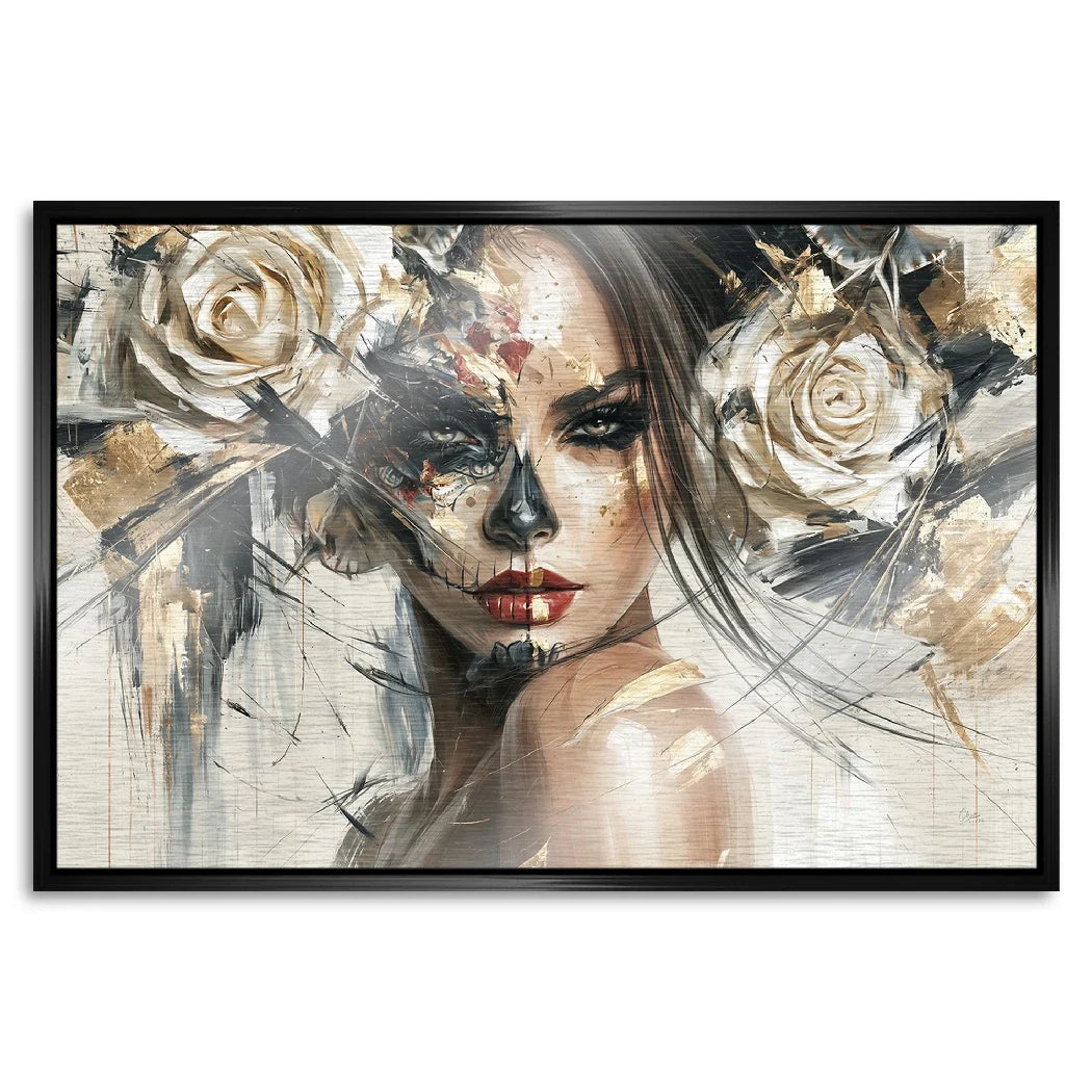 La Catrina Dark Romance Aluminiumbild gebürstet