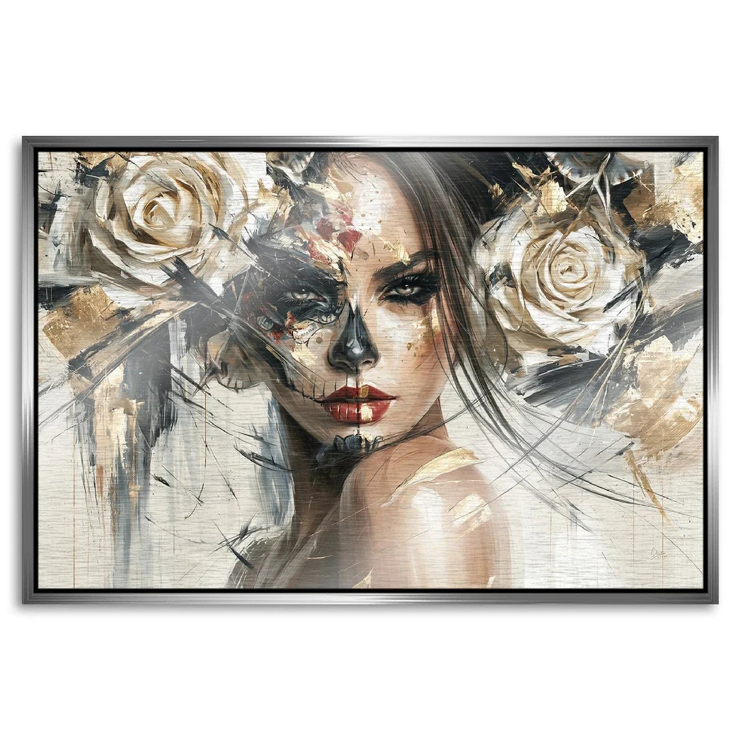 La Catrina Dark Romance Aluminiumbild gebürstet
